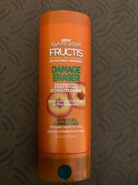 Garnier Fructis Damage Eraser — Orange Bottle with Green Text